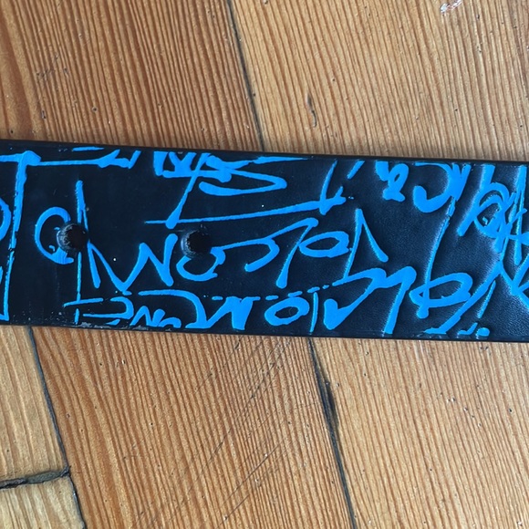 Volcom Blue Fonts PU Belt Youth - Picture 3 of 5